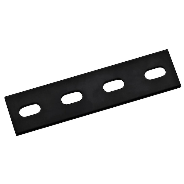 Hampton Products Hampton 1/8 in. H X 1-1/2 in. W X 6 in. L Black Steel Mending Plate 01-3411-540 - main